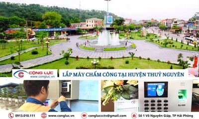 Lắp máy chấm công giá rẻ tại Thủy Nguyên Hải Phòng